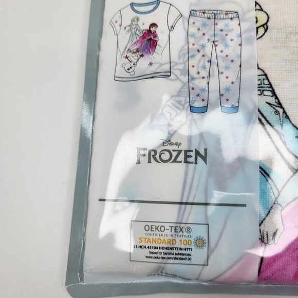 New Disney Frozen Size 18M Toddler Girl 2 Piece Pajama Set Anna Elsa Sleepwear - Picture 4 of 10